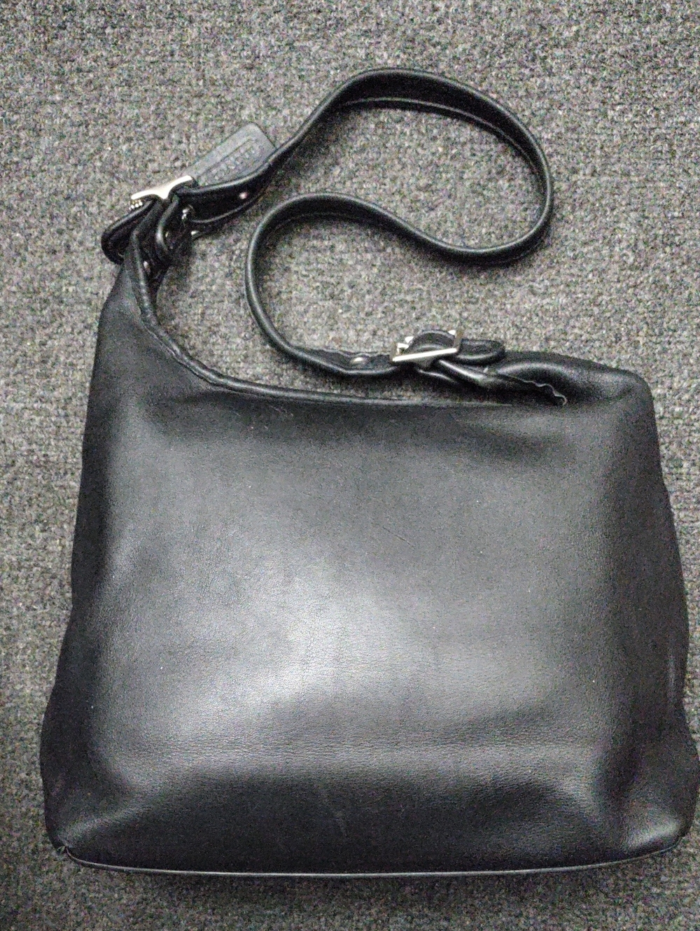 Coach Vintage "Legacy" Black Leather Hobo/Shoulder Bag #9053